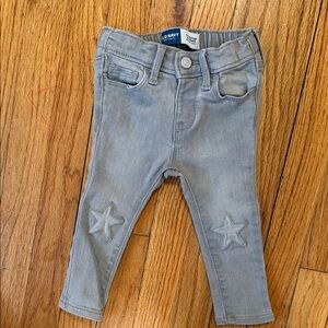 Old Navy Kids Gray Jeans with Star Accents